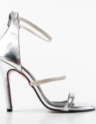 Exist Shoes Сандали на ток Cazak Сребърни