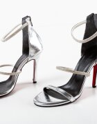 Exist Shoes Сандали на ток Cazak Сребърни