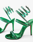 Exist Shoes Сандали на ток Deskar Зелени