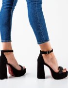 Exist Shoes Сандали на ток Gabama 2 Черни