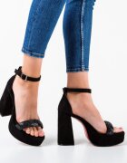 Exist Shoes Сандали на ток Gabama 2 Черни