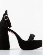 Exist Shoes Сандали на ток Gabama 2 Черни