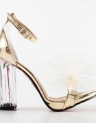 Exist Shoes Сандали на ток Grazbe Златни