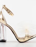 Exist Shoes Сандали на ток Grazbe Златни