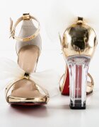 Exist Shoes Сандали на ток Grazbe Златни
