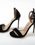 Exist Shoes Сандали на ток Halkim Черни