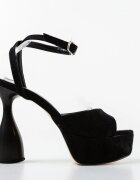 Exist Shoes Сандали на ток Jyuket Черни