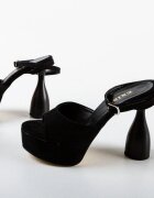 Exist Shoes Сандали на ток Jyuket Черни