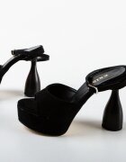 Exist Shoes Сандали на ток Jyuket Черни
