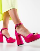 Exist Shoes Сандали на ток Katina Фуксия