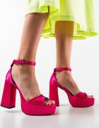 Exist Shoes Сандали на ток Katina Фуксия