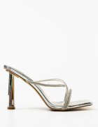 Exist Shoes Сандали на ток Kolorat Сребърни