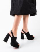 Exist Shoes Сандали на ток Niciera 2 Черни