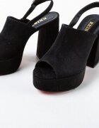 Exist Shoes Сандали на ток Niciera 2 Черни