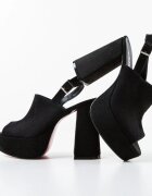 Exist Shoes Сандали на ток Niciera 2 Черни