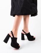 Exist Shoes Сандали на ток Niciera 2 Черни