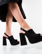 Exist Shoes Сандали на ток Niciera 2 Черни