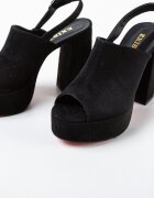 Exist Shoes Сандали на ток Niciera 2 Черни