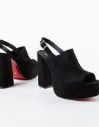 Exist Shoes Сандали на ток Niciera 2 Черни