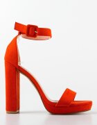 Exist Shoes Сандали на ток Roman Оранжеви