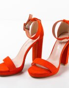 Exist Shoes Сандали на ток Roman Оранжеви