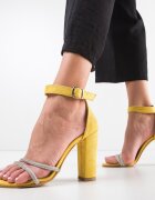 Exist Shoes Сандали на ток Speer Жълти