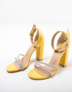 Exist Shoes Сандали на ток Speer Жълти