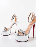 Exist Shoes Сандали на ток Tarafa Сребърни
