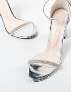 Exist Shoes Сандали на ток Taragan Сребърни