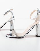 Exist Shoes Сандали на ток Taragan Сребърни