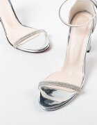 Exist Shoes Сандали на ток Taragan Сребърни