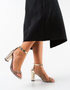 Exist Shoes Сандали на ток Taragan Златни