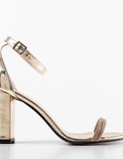 Exist Shoes Сандали на ток Taragan Златни