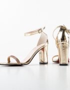 Exist Shoes Сандали на ток Taragan Златни