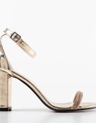 Exist Shoes Сандали на ток Taragan Златни