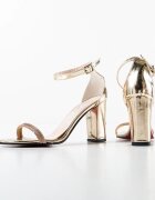 Exist Shoes Сандали на ток Taragan Златни
