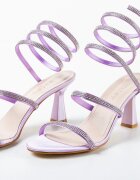 Exist Shoes Сандали на ток Tulmyka Лилав