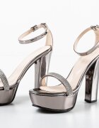 Exist Shoes Сандали на ток Uzika Сив