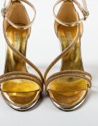 Exist Shoes Сандали на ток Vytera Златни