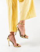 Exist Shoes Сандали на ток Zimba Златни