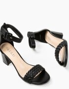 SFINX(LULU) Сандали на ток Polish Черни