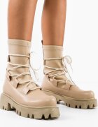 Wow Shoes Боти Henena Бежов