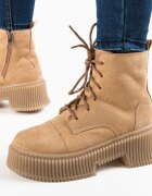 Wow Shoes Боти Lanaz Бежов