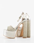Wow Shoes Сандали на ток Bardic Сребърни