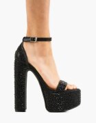 Wow Shoes Сандали на ток Courser Черни