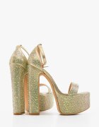 Wow Shoes Сандали на ток Courser Златни