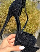 Wow Shoes Сандали на ток Ellaria Черни