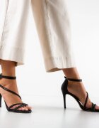 Wow Shoes Сандали на ток Fasaj 3 Черни