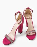 Wow Shoes Сандали на ток Fryty Фуксия