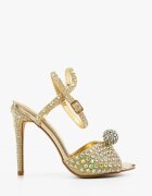 Wow Shoes Сандали на ток Genetor Златни